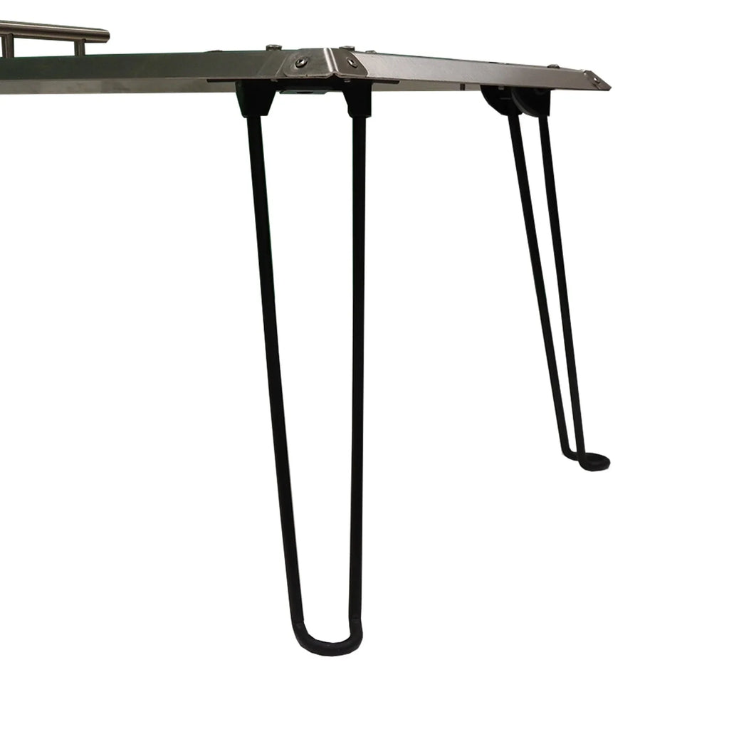 Heat Warden Steel Rectangle Deflector Fire in Stainless Pit Heat
