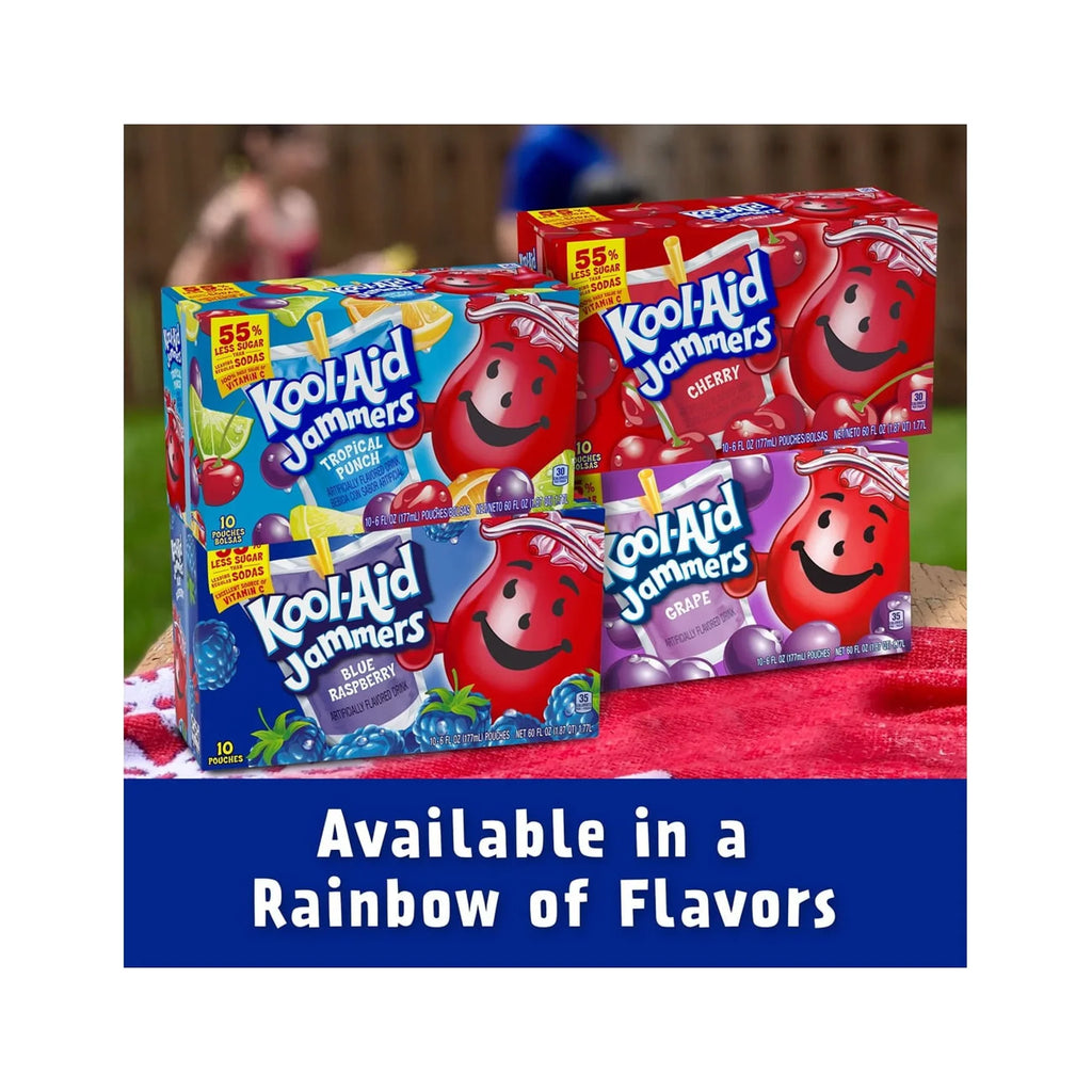 Drink, Kool-Aid Jammers Raspberry Blue of (Pack Fruit 6)