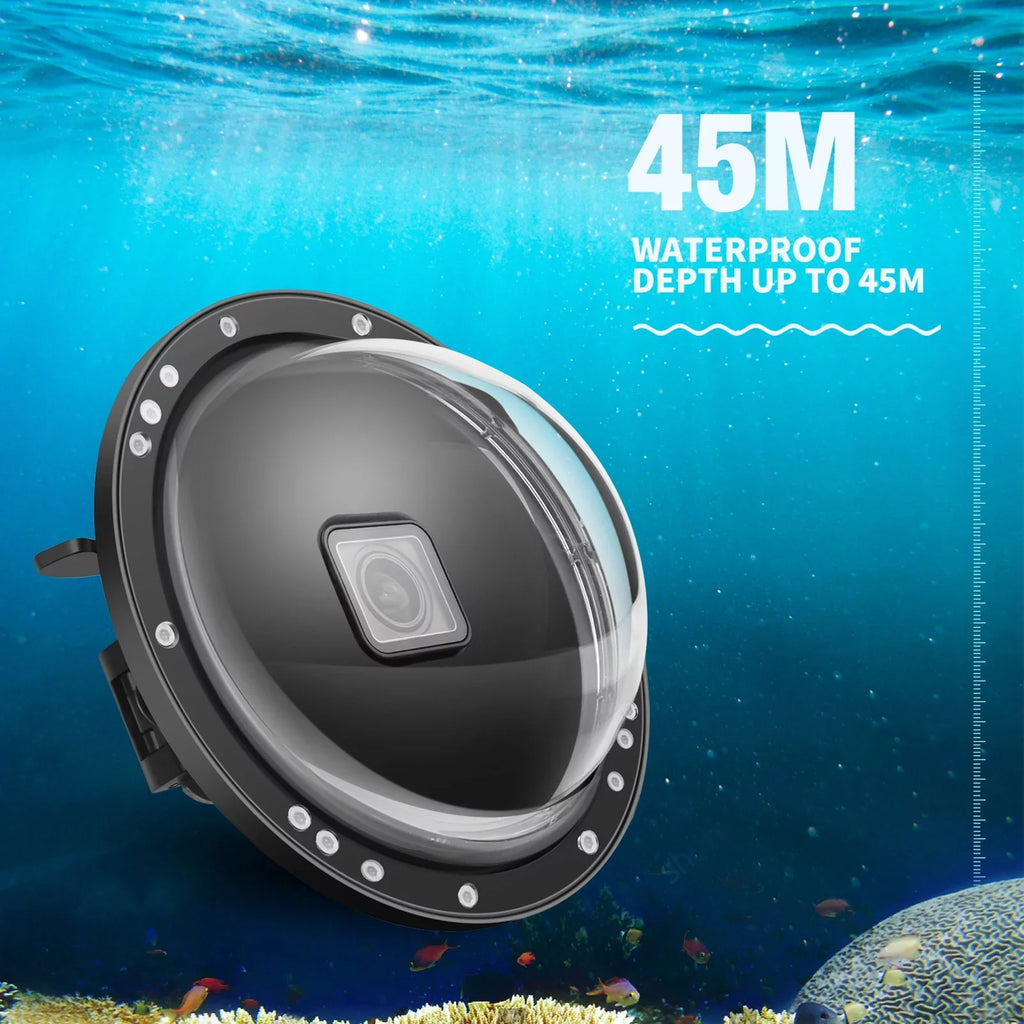Waterproof, 45m 180° Angle and Case Black Dual Port Waterproof XTGP559, Dome Wide 10SHOOT for Handle, 9