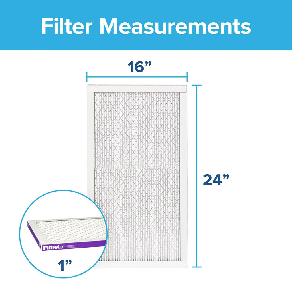 16x24x1, dimensions 15.81 (exact MPR Filter, AC 23.81 Healthy x Living Filtrete x Allergen, 6-Pack Air 0.78) Furnace 1500, Ultra
