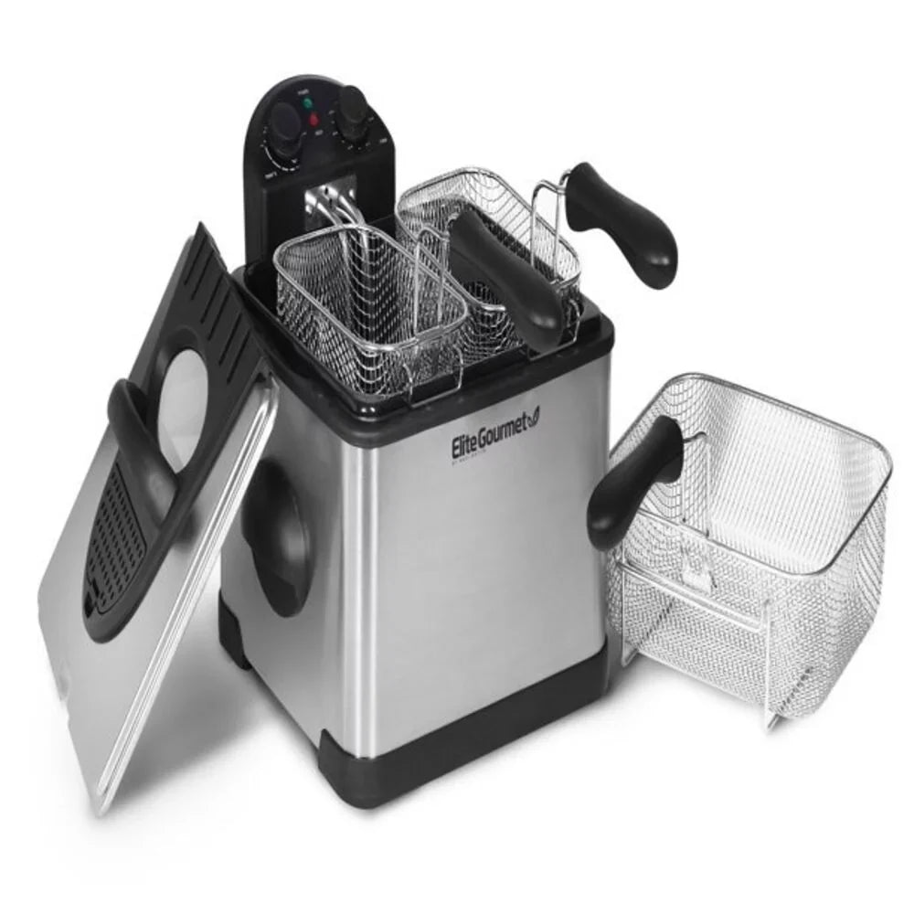 3 baskets EDF-401T with Platinum Elite 4Qt. Deep Dual Fryer