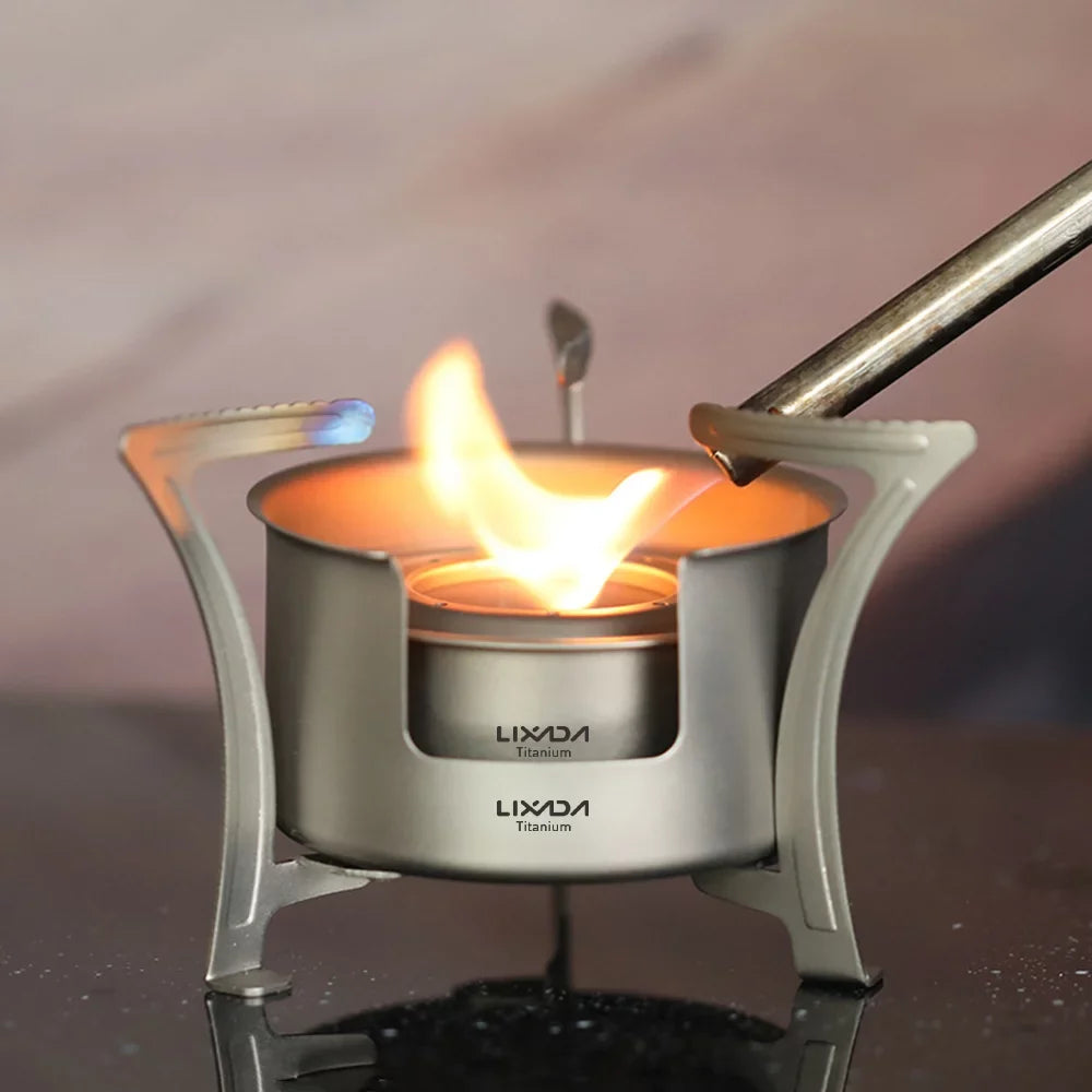LIXADA Cooking Camping Pocket Stove Ultralight Efficient User Backpacking Fuel Hiking and Fishing Picnic Friendly for Stove