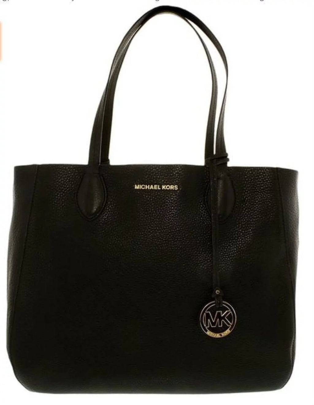 Michael Carryall Mae Women's Leather - … Tote Kors Shoulder Black/Pale Leather Soft Large Gold