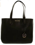 Michael Carryall Mae Women's Leather - … Tote Kors Shoulder Black/Pale Leather Soft Large Gold