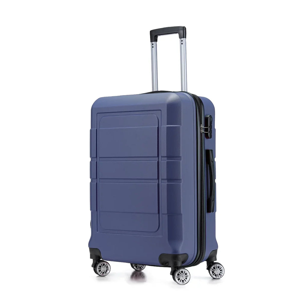 Sets Luggage Lock Double Blue Wheels GOWELL PC+ABS Expandable Suitcase TSA Durable