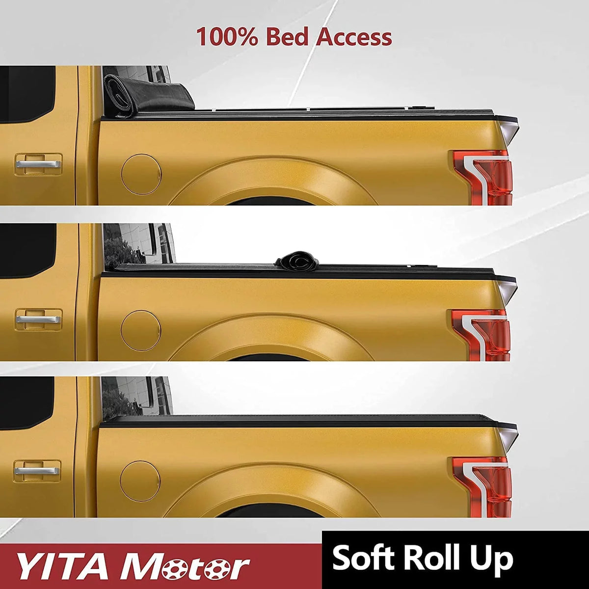Soft Top Bed Up compatible Cover Truck Roll Nissan Bed with Lamp 2005-2023 Ledkingdomus with 5 ft Frontier Truck Tonneau