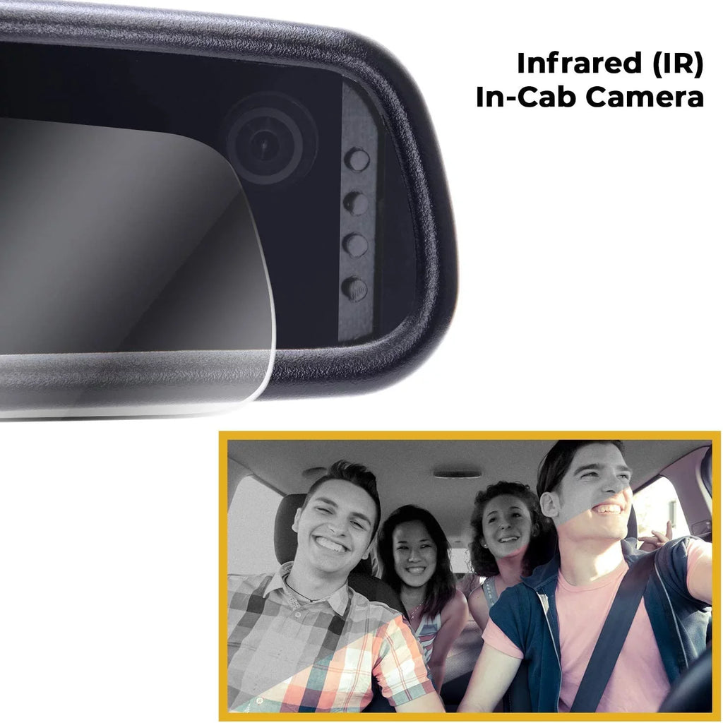 '- with Master for Dual Rear Safety Backup Cam LCD DVR View and Camera Dash Mirror HD Security + Camera Fit 4" Vehicle Universal Tailgaters Universal Enhanced