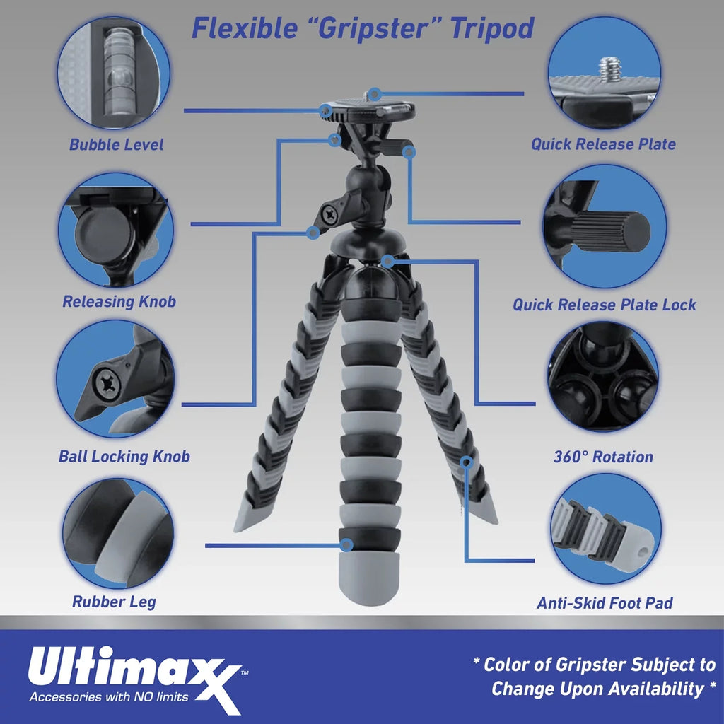 Screw GO Cam Includes: 3 Mounts, (25pc Metal Mini More Bundle Adapter Advanced Bundle) 1/4” Insta360 (128GB) Ultimaxx Action Camera Action - & for Dolly