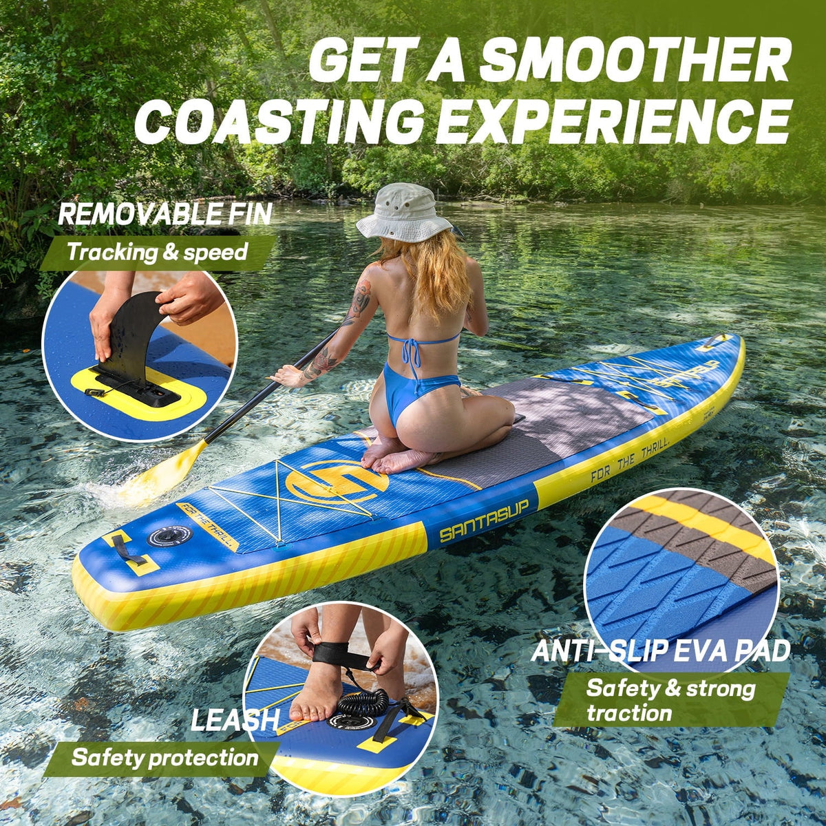 Paddle Complete Inflatable Accessories Board Stand Up SUP High-Quality with