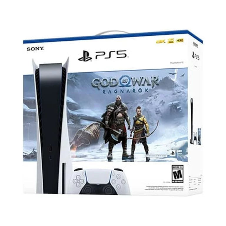 Bundle Sony New God Version) TEC War(GOW) Ragnarök PlayStation_PS5 Console of (Disc with Gaming