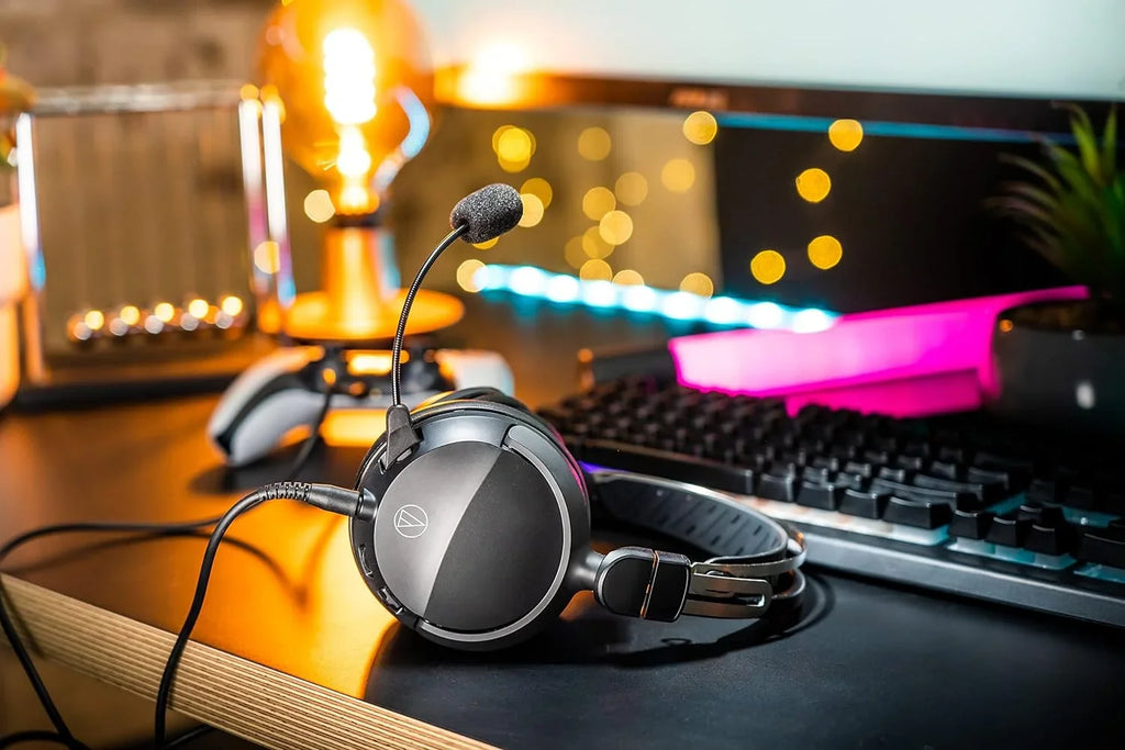 Year by Black/Blue 1 Coverage Gaming with Headset Wired Epic Closed-Back Additional an ATH-GL3BK (2022) - Protect Audio Technica