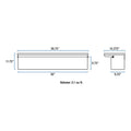 36" Truck Aluminum Gloss UWS (LTL Black Side Box, Tool Profile Low Shipping)