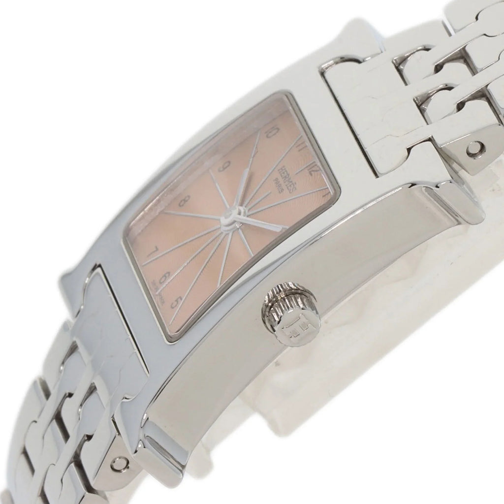 Hermes Watch HH1.210 Pre-Owned Wristwatch HERMES Steel/SS Stainless (Good) Ladies H