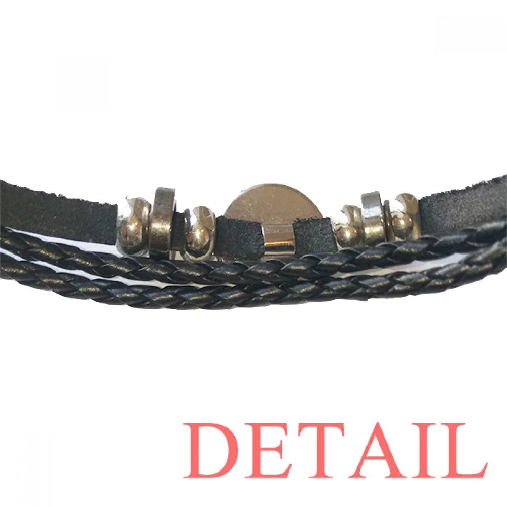 Rope Wristband Leather Woven Architecture Germany Braided Famous Building Bracelet