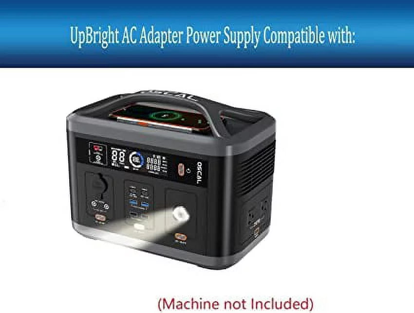 (1400W with Cable PowerMax PSU IN UpBright New 150W Solar Adapter Supply Portable DC 666Wh Station Mains 12-28V AC/DC Max Generator Power Peak) Battery OSCAL Charger 700 Cord 700W 24V 24VDC Compatible