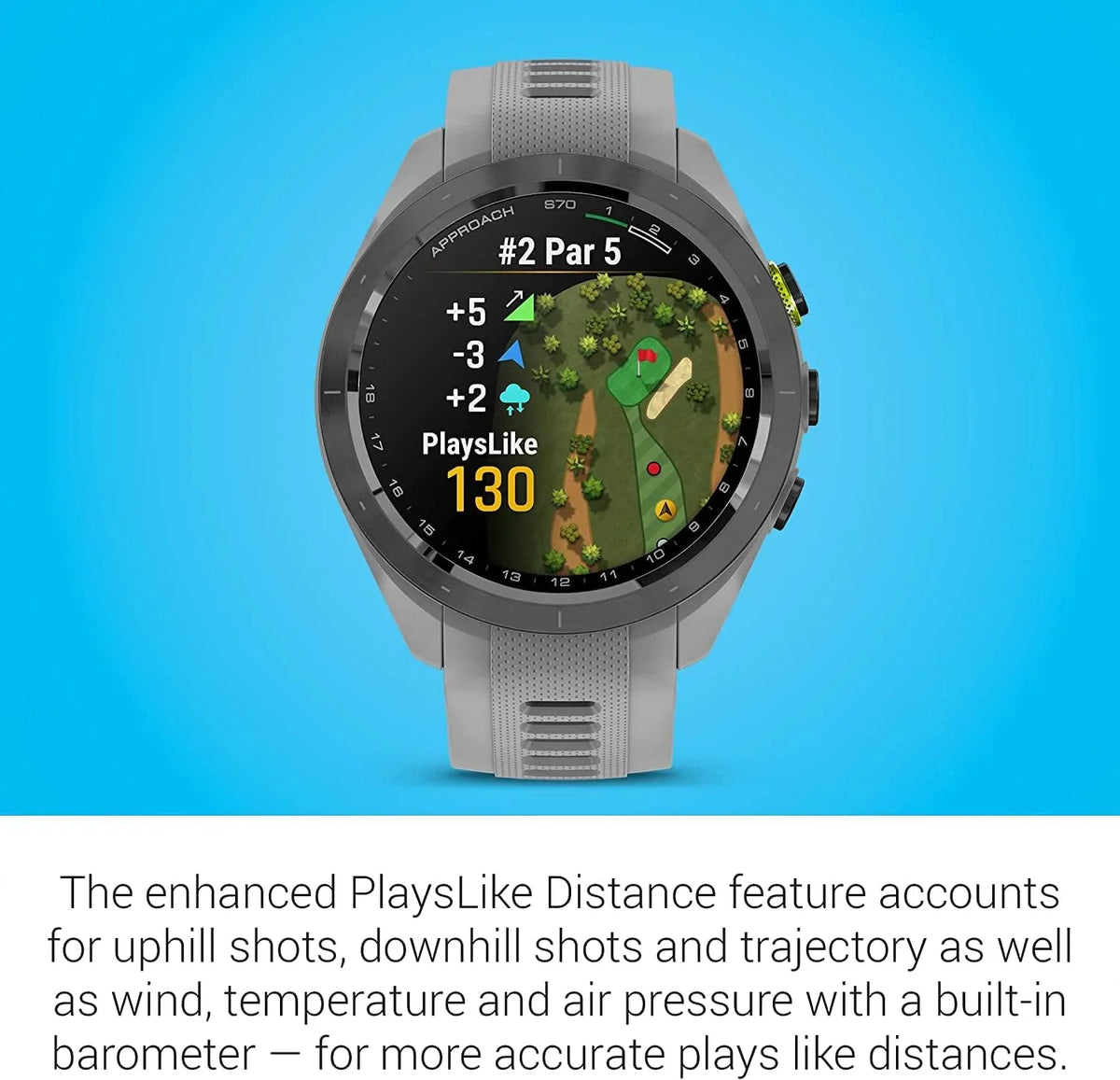 (47mm) with Garmin Black Approach Accessories S70,