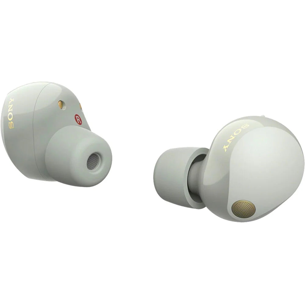 (Silver) Earbuds 2 Warranty Noise WF-1000XM5 YR Bundle Wireless with Sony Canceling