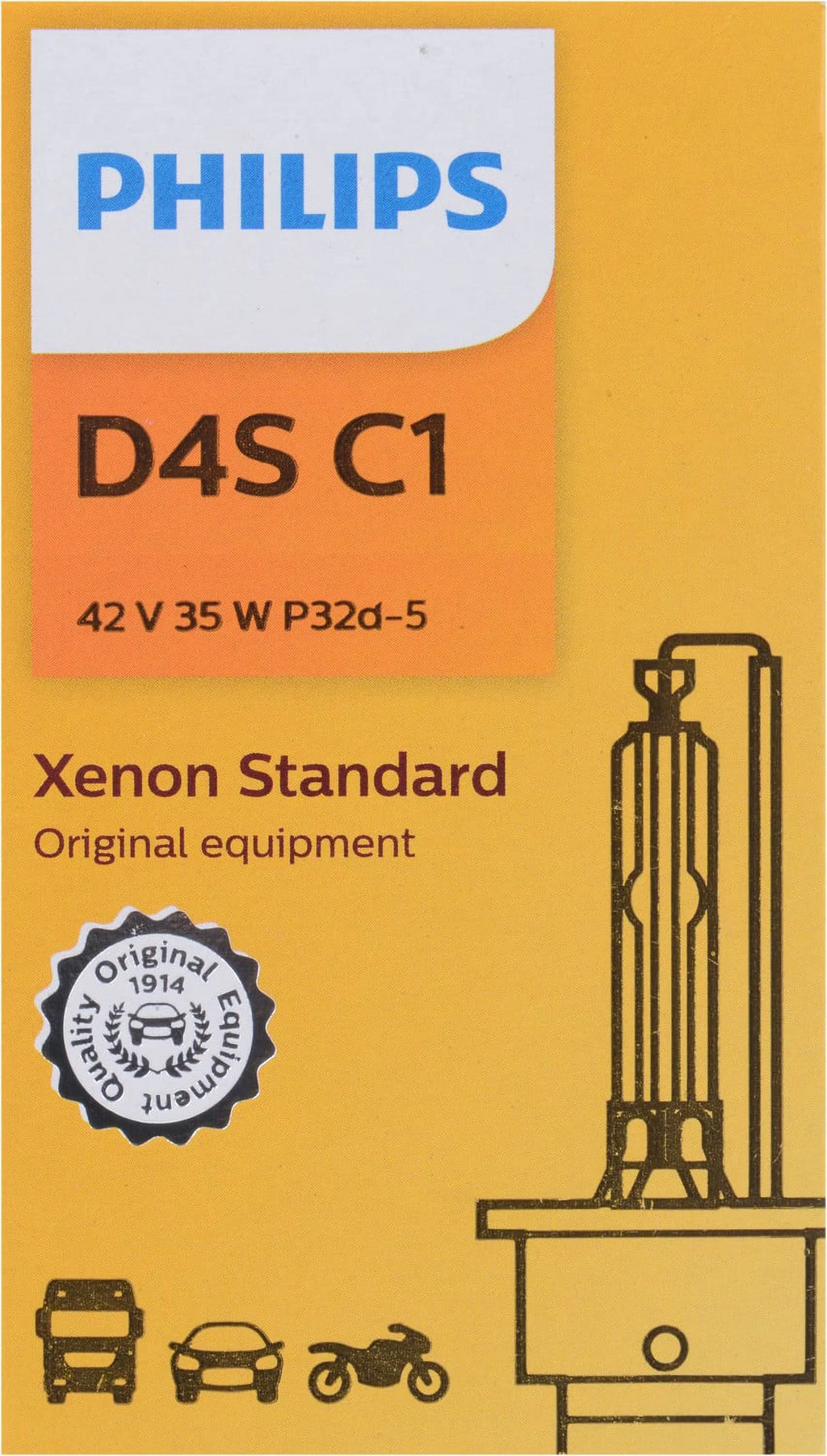 Philips D4S, Lamp , In Hid Xenon Always Pairs! , Change