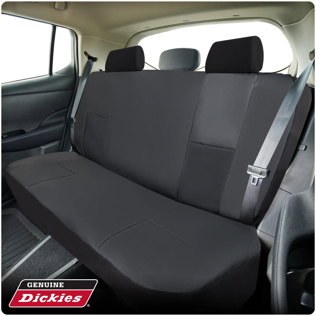 Seat 43645WDI Petersen 3-Piece Black Car Covers, Genuine Vegan Dickies Leather