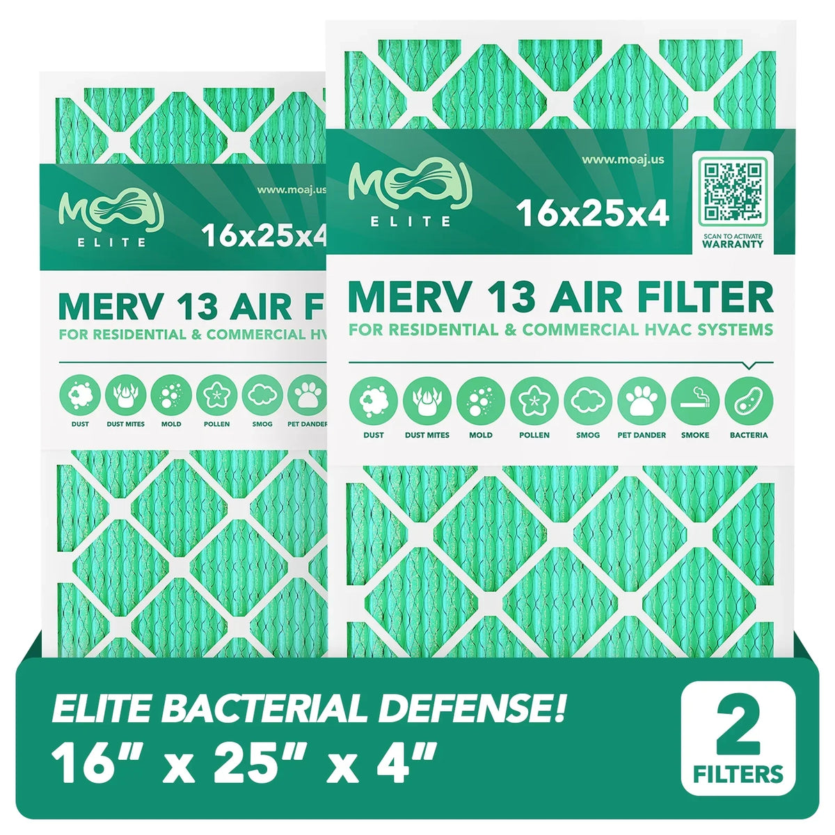 Furnace | Viral 15.88" 4.31" x | Pleated Actual & | AC x Replacement 13 Air for USA 24.88" Dimensions: IN Filter Filters MOAJ Applications & | | Elite MERV Air 16x25x4 BASED Defense Bacterial (2-PACK)