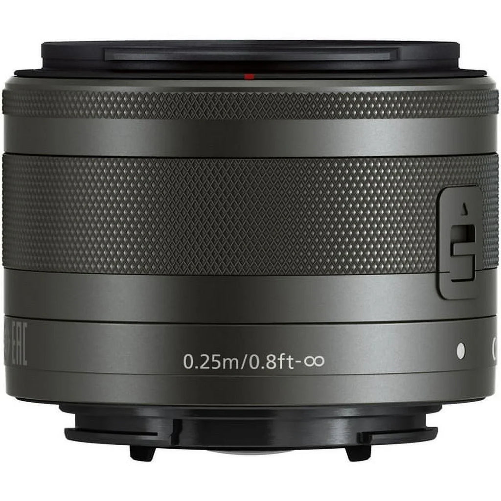 Advanced STM (Graphite) Bundle IS EF-M Lens DealExpo 15-45mm Canon f/3.5-6.3 -