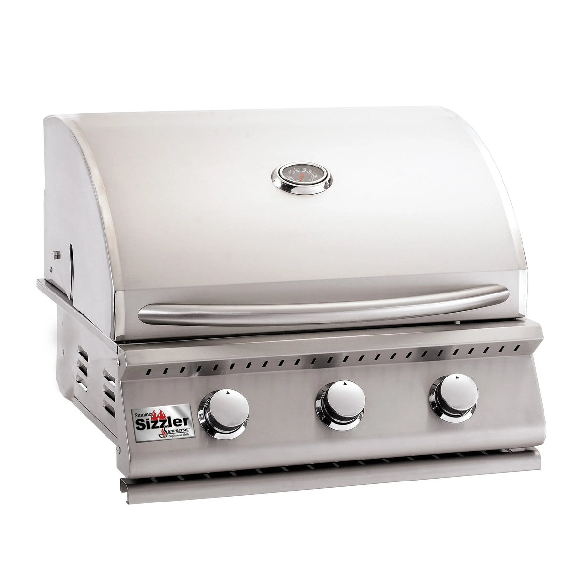 26-inch Sizzler Gas Steel Summerset Built-in Stainless Grill