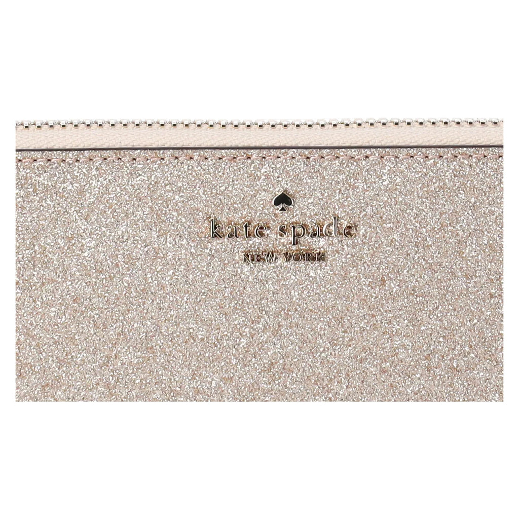 Top Holiday Tote + Glitter Spade Kate Glimmer Large Shoulder Gold Zip Wallet Bag