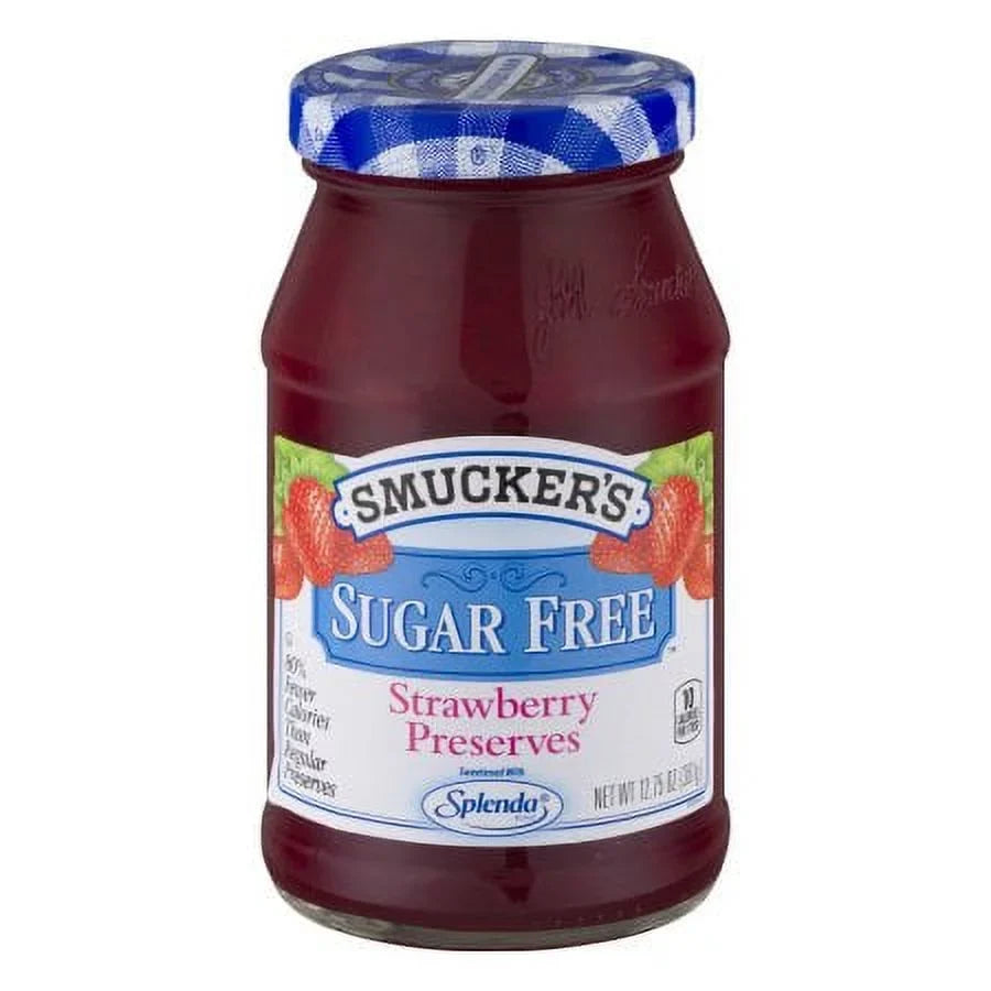 12.75 Preserves Free - oz Sugar 4) Smucker's Strawberry (Pack of