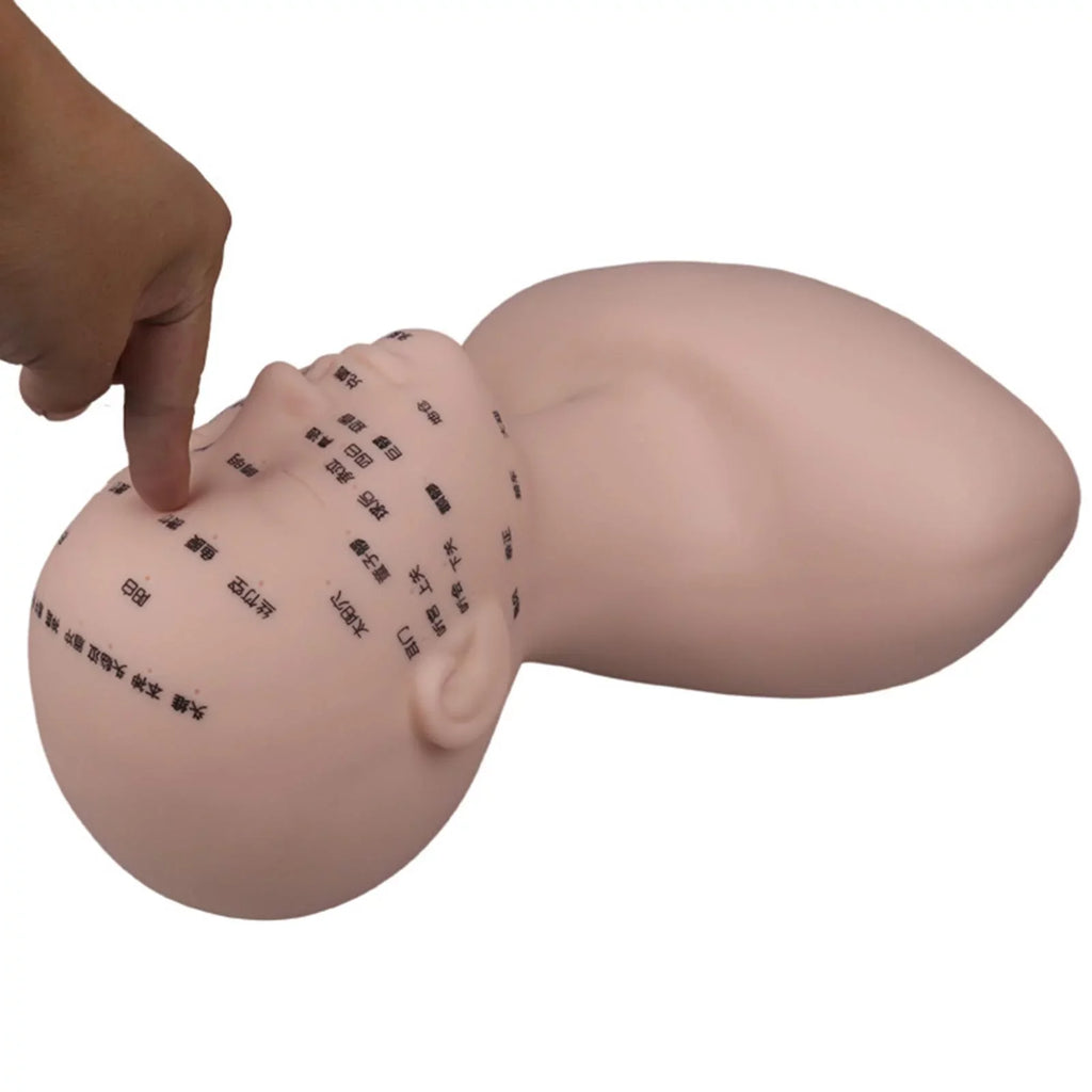 Permanent Shoulder Training Soft Beginners Professional Multifunction Mannequin Black Model Artists Head with Massage Practice Makeup for Reusable
