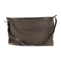 (Good) Boston Shoulder GG Leather Gucci Nylon Brown Bag 105669 GUCCI Pre-Owned Travel