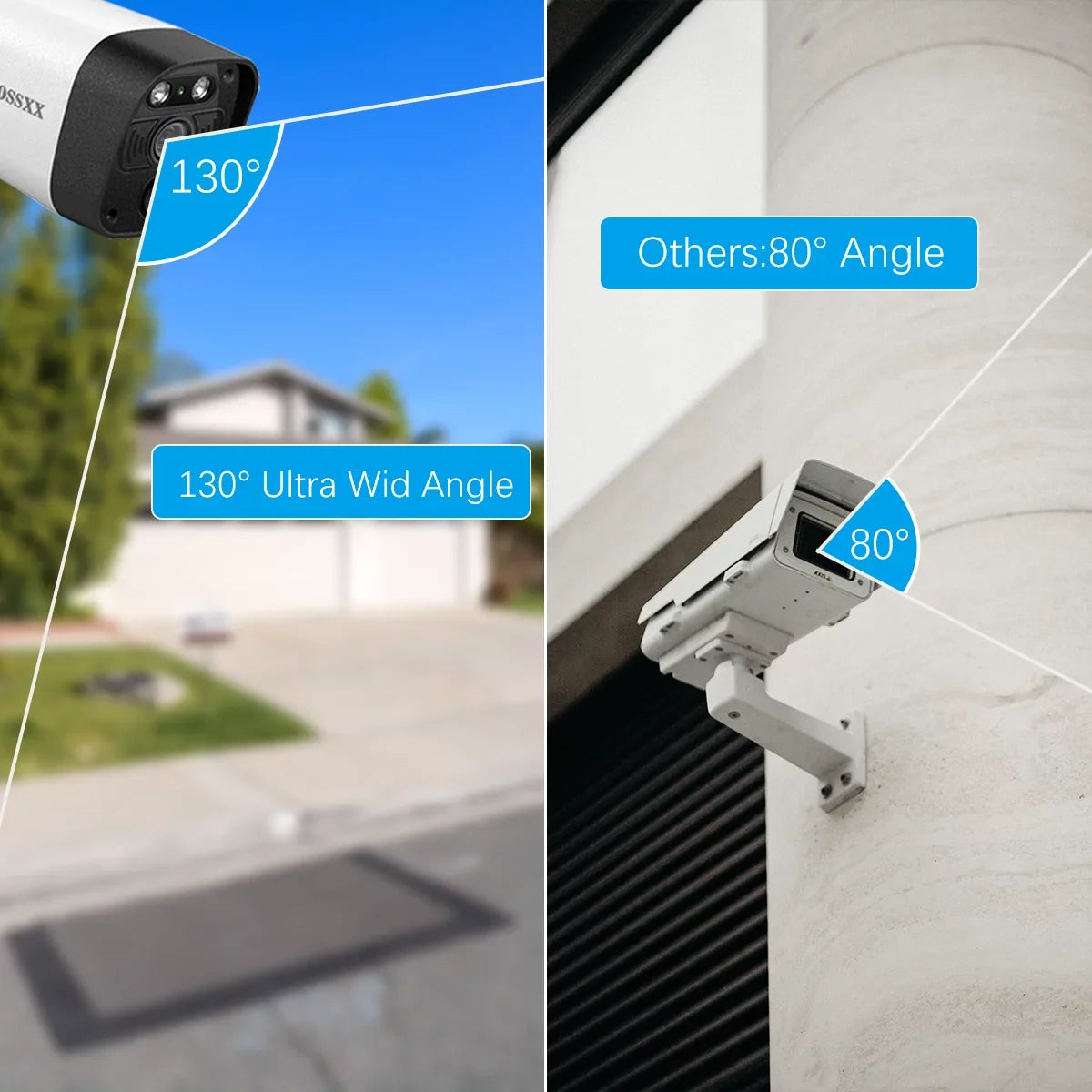 Camera 1TB OOSSXX Solar Surveillance Outdoor,Dual Antennas Cameras Hard with Drive System Wireless Security