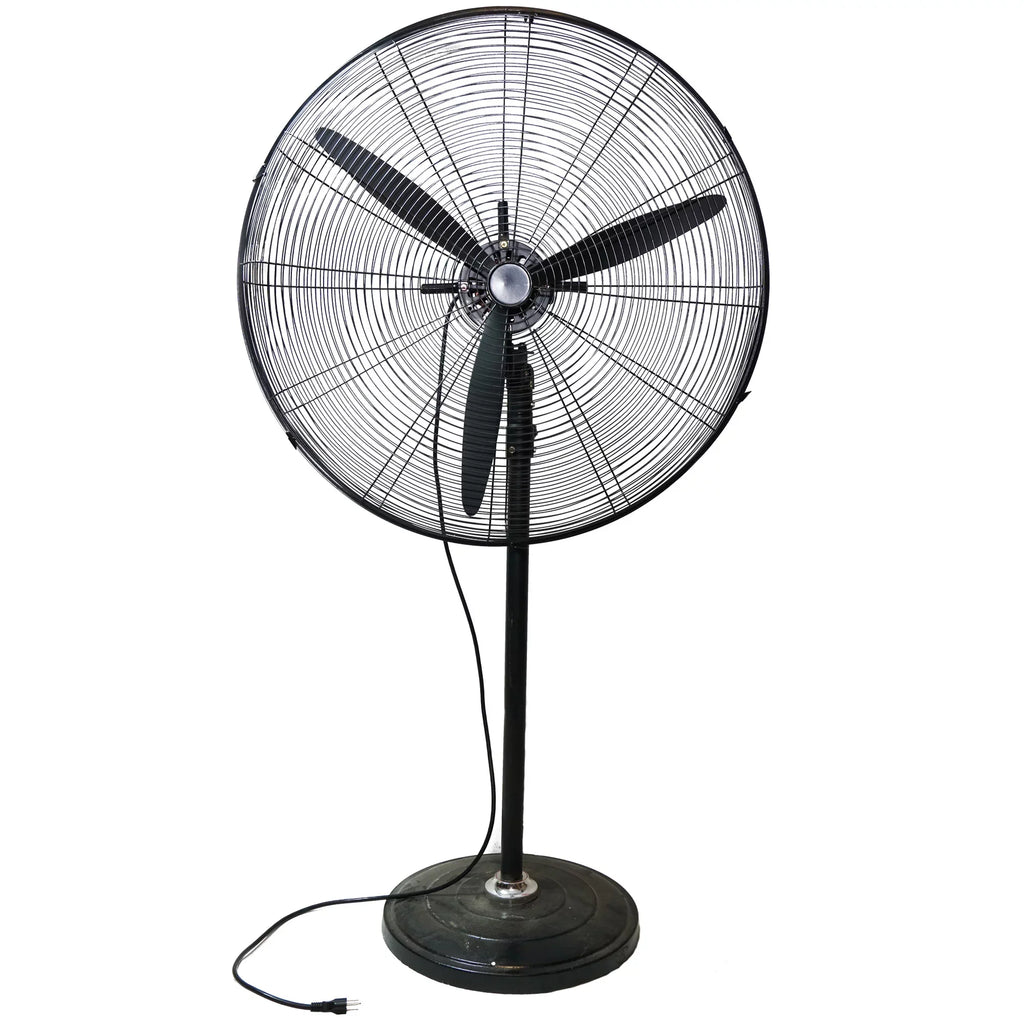 Northlight Black Adjustable Pedestal Industrial - Fan 30" 3-Speed Oscillating