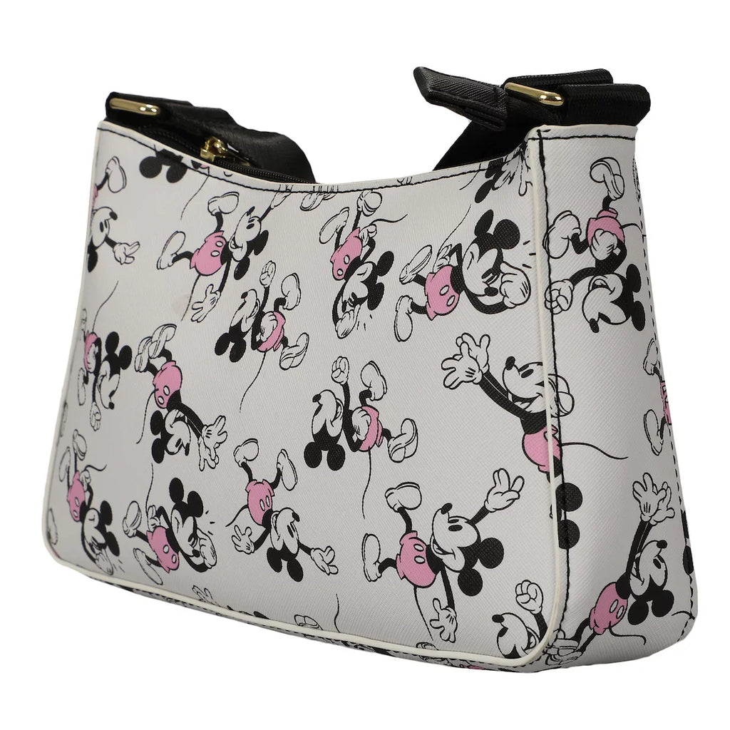 Mickey Women's Removable Handbag White Purse Coin Mouse Disney With