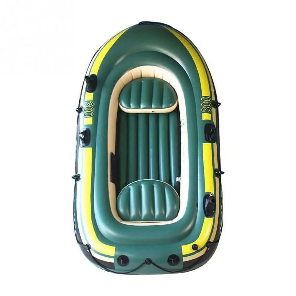 Fishing Drifting Two/Three Person Air Eastbuy Inflatable Rowing Diving Green PVC Tool Boat