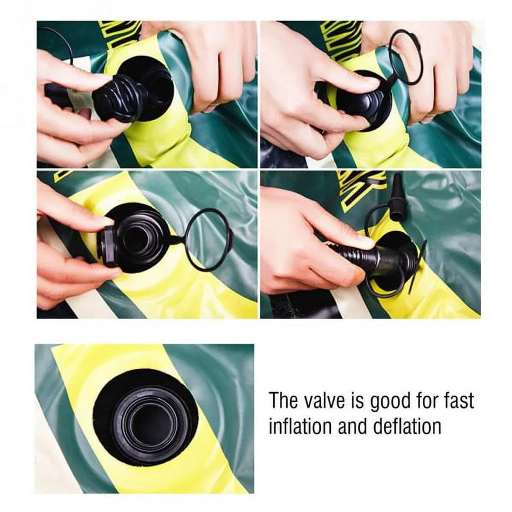Fishing Drifting Two/Three Person Air Eastbuy Inflatable Rowing Diving Green PVC Tool Boat