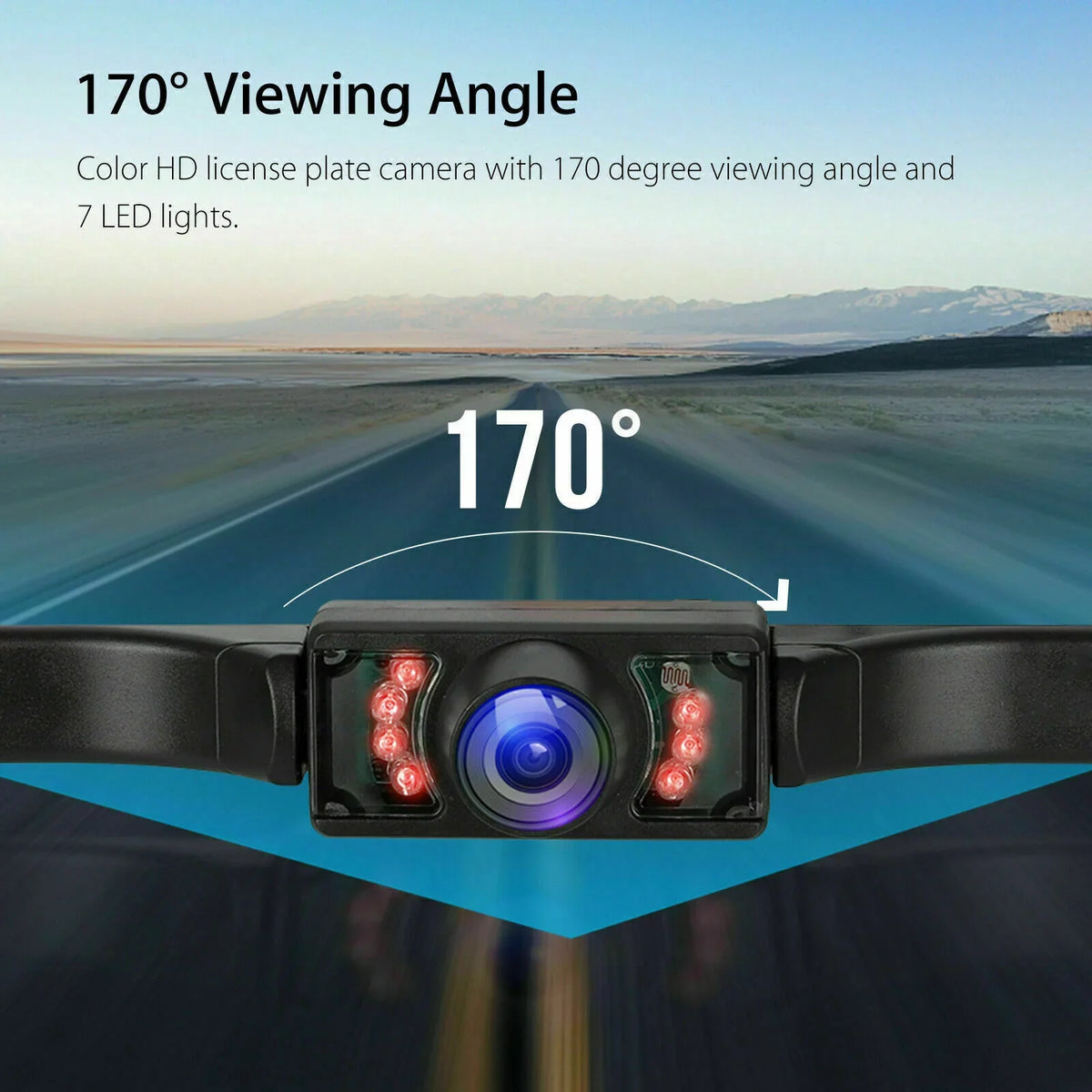 RV 5" SUV TFT System IP67 170° Rear View Vision Camera LCD Camera Waterproof for Wireless Backup MPV Reverse Monitor Night Car