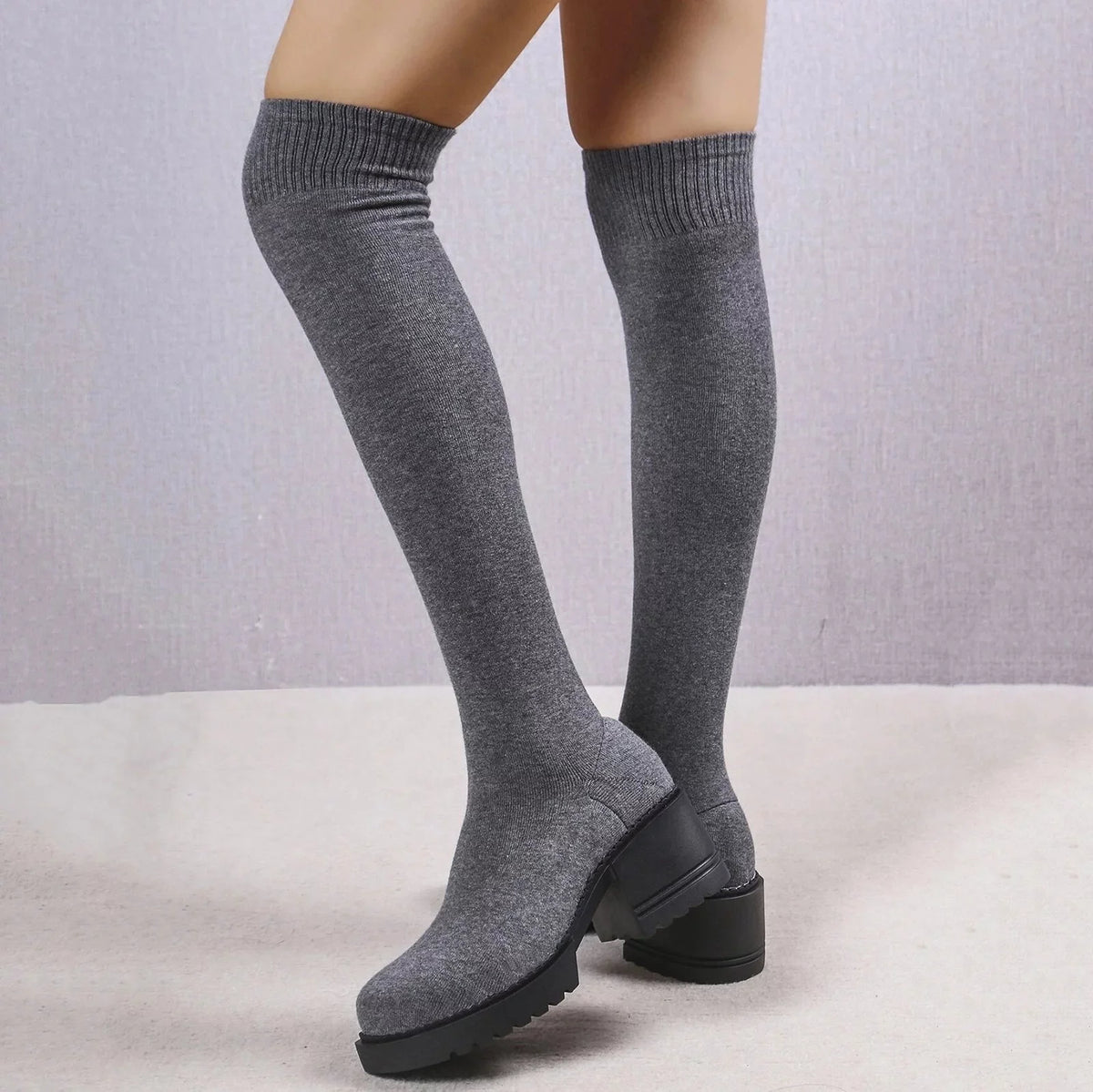 Boots Knee PMUYBHF for Length Snow Waterproof on Boots Boots Buckle 11 Ladies Winter Sock Boots Minimalist Size Work Pull Women Heeled Long Women Boots