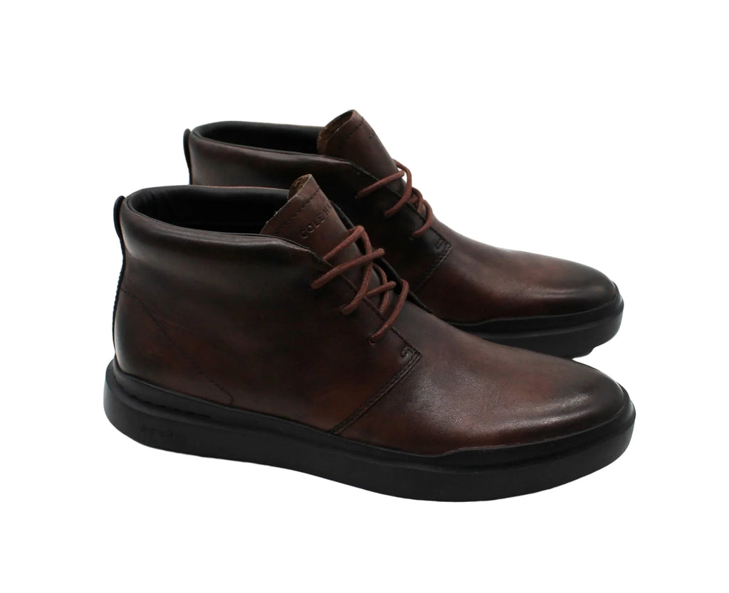 Lace Chukka Leather GrandPro Chukka Rally up (9.5) Mens Cole Haan