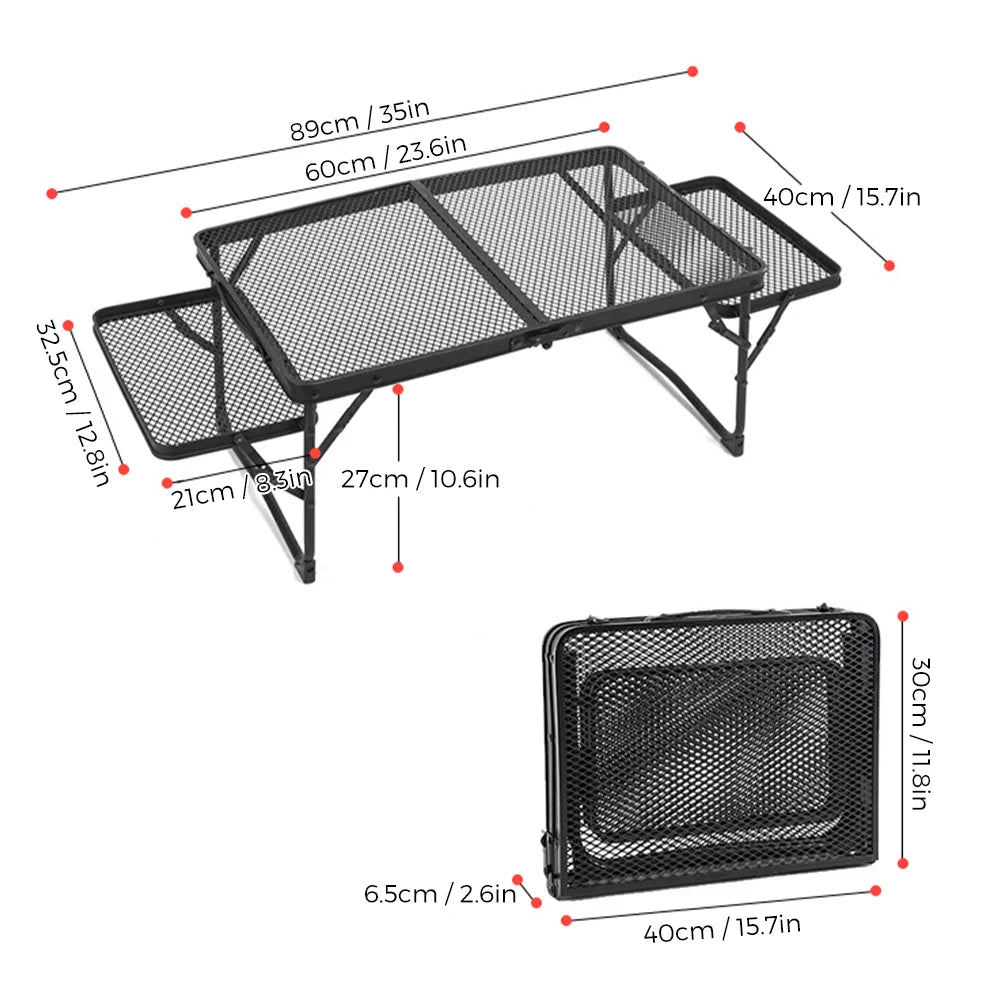 Essential Portable, Food and and Camping, Prep Folding OWSOO Compact for Table, Station Picnics