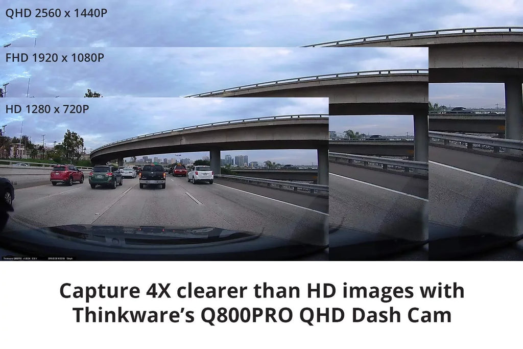 Cam Night GPS, Dashboard G-Sensor, 2560X1440P 2.5K Recording Vision, Q800PRO Parking Angle QHD with 140°Wide Recorder THINKWARE Car Dash w/Sony Mode, Camera Car WiFi Sensor, Camera Loop
