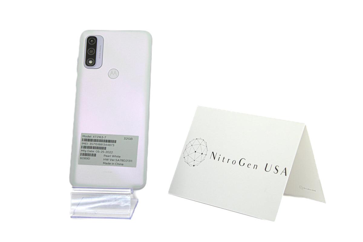 '- 6.5" Motorola Moto Smartphone XT2163-7 G 4G 32GB/2GB Go Android White-