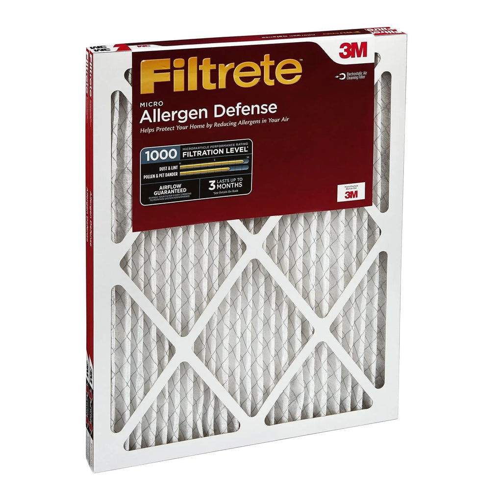 Furnace Air 16x25x1, 1000, AC 2-Pack Micro Filtrate Filter, Allergen MPR Defense,