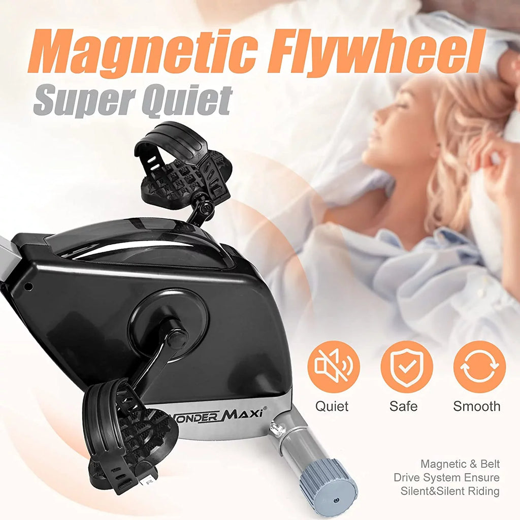 Back Indoor Recumbent Workout Arm with Folding Magnetic Wonder Front Bands Bike, Upright Maxi and Exercise Resistance