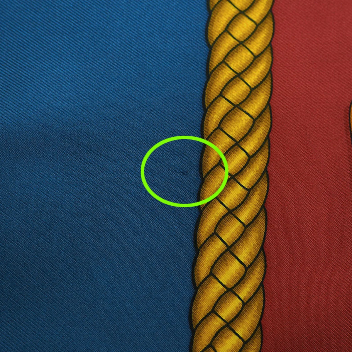 Red (Good) Hermes TAMBOURS Carre Blue Taiko Tambour x LES Scarf Pre-Owned 90 HERMES Muffler