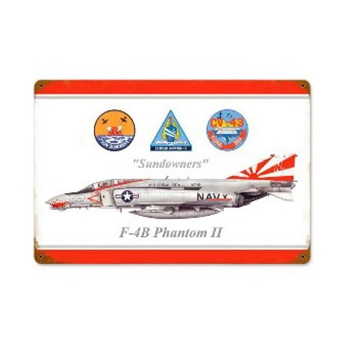 Signs Phantom Sign Aviation Vintage Sundowners V379 Time Past Metal