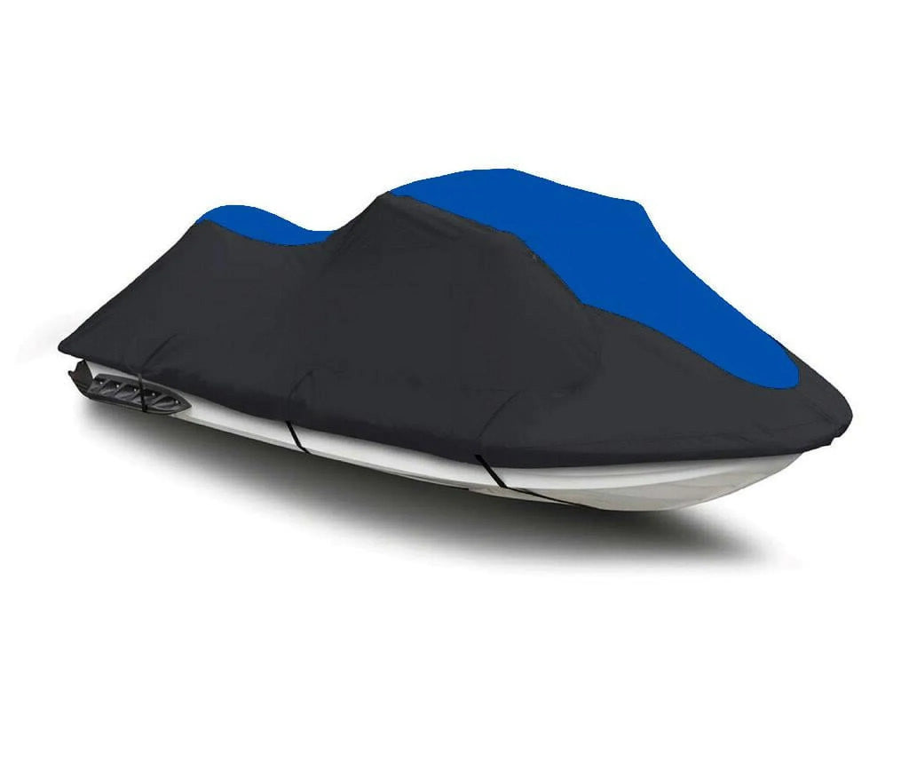 Compatible DENIER PWC Cover 2003 BLUE HEAVY-DUTY, 2001 DI BLACK 2 Doo Seater RX Trailerable Sea-Doo for Ski Jet 2000 2002 / Sea 600