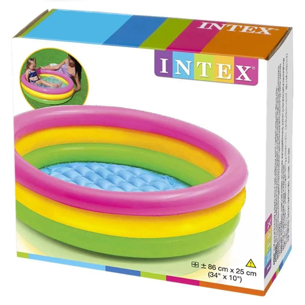 Pool, Multicolored 3 Baby Swimming Glow Intex Sunset Inflatable Colorful