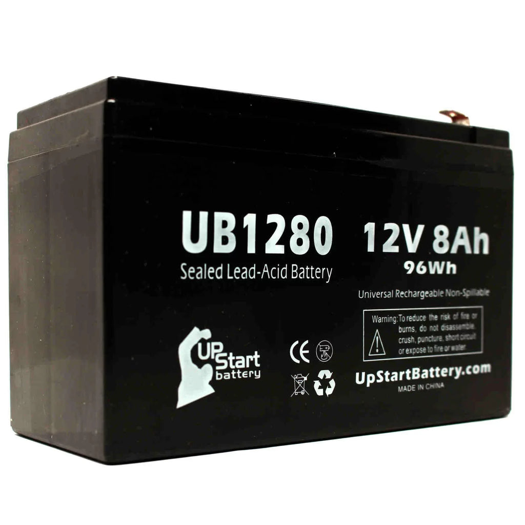 Battery Adapters F2 Pack Terminal Universal Sealed AGM, Replacement SLA) F1 to F1 Battery 8 8Ah, - Includes Acid 40 Compatible 4x - 8000mAh, UB1280 (12V, Dyonics - Terminal, ORTHOSCOPIC Lead