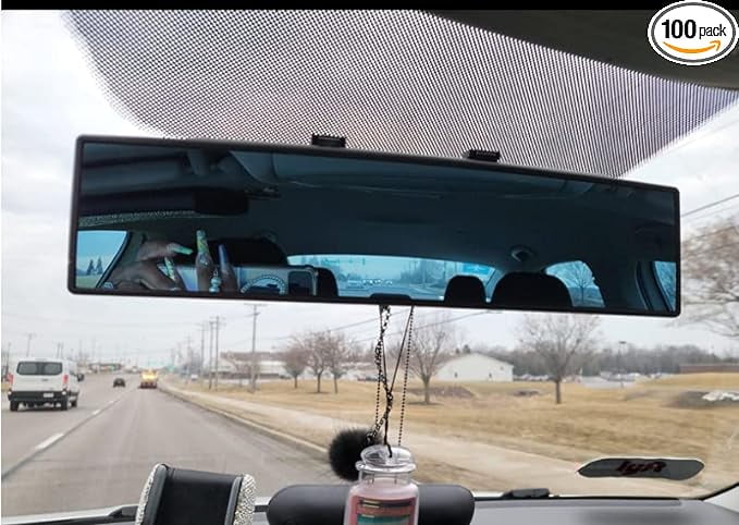 Interior Mirror Mirror Wide Rear Broadway Trucks. Mirror Accessories for Angle Glare view Anti NINGFIST Panoramic Blindspot Rearview Mirror Car Convex Car SUV Universal