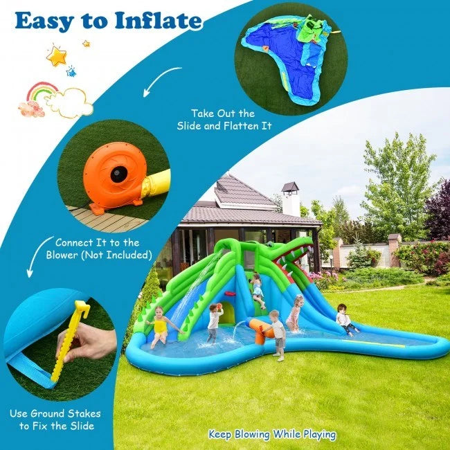 Bounce Inflatable Pool 7 Splashing House in 1 with